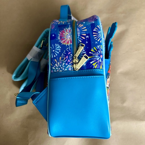 NWT Disney Parks Attractions Joey Chou Blue Backpack Minnie Ear Headband Bundle - Picture 9 of 12